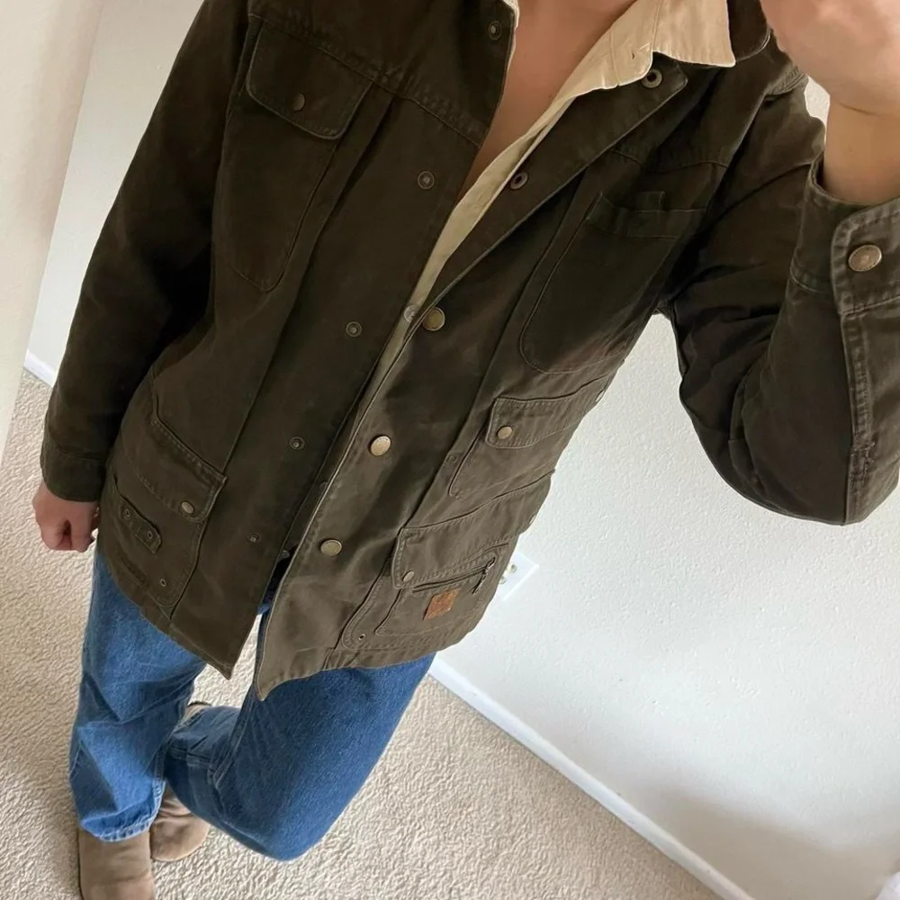 Ralph Lauren Olive Utility Military Jacket 100% cotton size women’s small - Picture 2 of 8